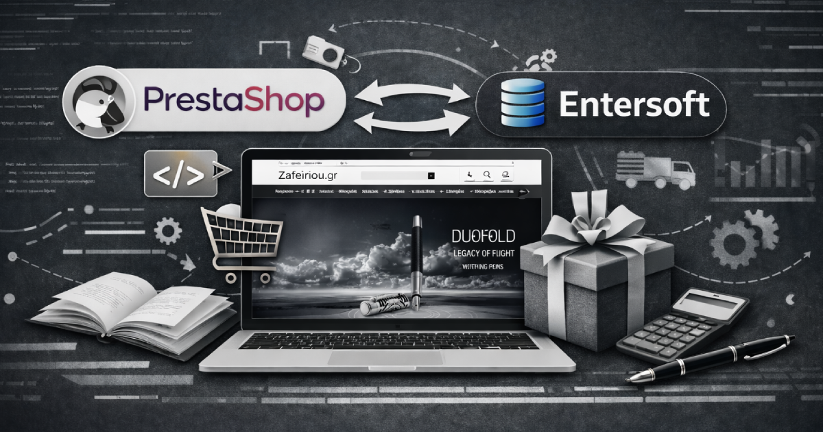 Custom PrestaShop Development with ERP Integration: Zafeiriou.gr